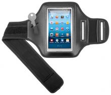Sportarmband mit Schnellverschluss und Schlüsselfach für Handy 12x7cm, schwarz