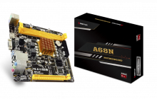 Biostar A68N-2100E V 6.0 inkl. CPU AMD E1-2150, 2xDDR3  Sound / GLAN / HDMI / VGA / USB 3.1 , Mini-iTX