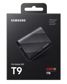 Samsung Portable SSD T9 1TB USB3.2 Gen.2x2 extern, schwarz