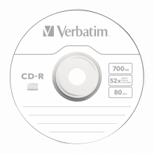 CD-Rohling VERBATIM extra protect 1x in Papierhülle 52x/700MB