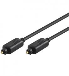 Multimedia optisches Audio-Kabel  3 Meter 1x Toslink-Stecker / 1x Toslink-Stecker, 5.0mm, Lichtwellenleiter