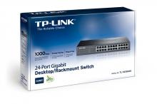 TP-Link TL-SG1024D Gigabit Switch  24-Port  10-1000Mbps Desktop, schwarz