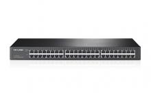 TP-Link TL-SG1048  Gigabit Switch  48-Port  10-1000Mbps Industrie 19", schwarz