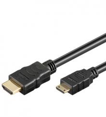 Mini-HDMI - HDMI Anschlusskabel 0,5 Meter Mini-HDMI/HDMI  St/St
