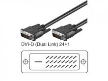 DVI - DVI Anschlusskabel 3 Meter 1x DVI-D Stecker / 1x DVI-D Stecker