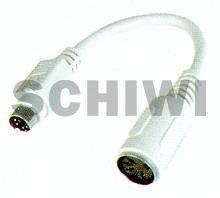 PS/2 Adapterkabel  PS/2-Stecker/DIN5-Buchse  ca. 10 cm