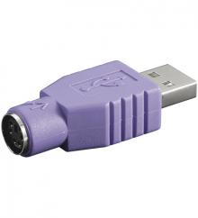 USB - PS/2 Adapter  USB-A Stecker  auf PS/2 Buchse