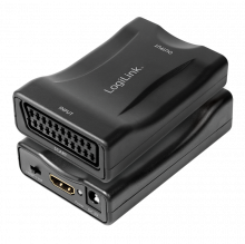 Scart (Video) converter, Scart-Bu zu HDMI-Bu, 1080p, black