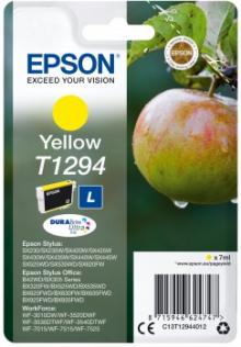 Epson T1294 Tintenpatrone (Apfel) für Stylus BX305F, 7ml DURABrite gelb