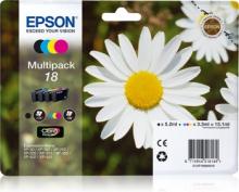 Epson T1806 Multipack Tintenpatronen Home, cyan, Expression magenta, (Gänseblümchen) - gelb div. für GmbH schwarz, SCHIWI-Service