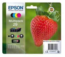 Epson 29 Multipack Tinte (Erdbeere), schwarz/cyan/magenta/gelb, 14,9ml / 175 Seiten
