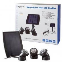 Wasserdichte Solar LED-Strahler  3er Set